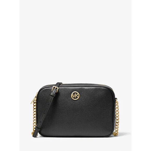 Michael Kors Fulton Large Pebbled Leather Crossbody Bag - Picture 1 of 8